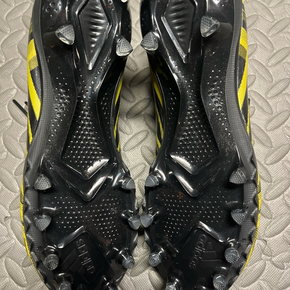 adidas Freak 23 Inline Football Cleats Men's Size 10.5 Core Black/Gold HP2446 - Picture 4 of 5